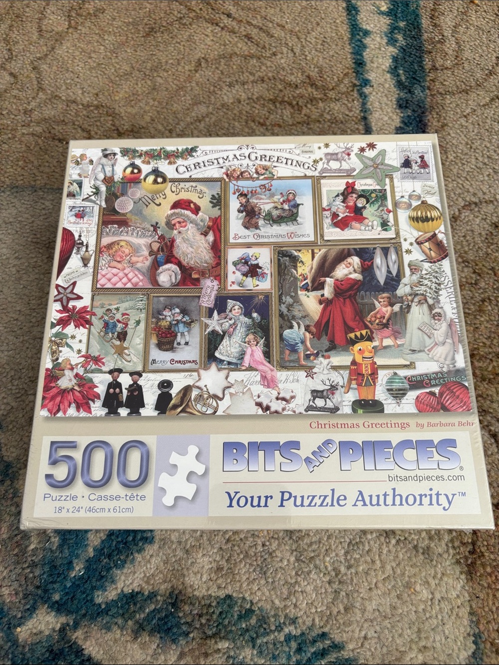 Bits and Pieces 500-Piece 'Christmas Greetings' Puzzle